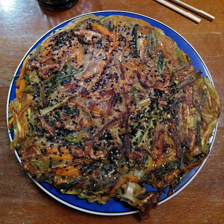 Yachaejeon - Koreanische Gemüsepancakes vegan